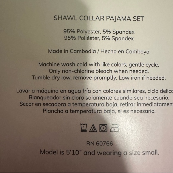 Room Service Women's Shawl Collar Pajama Set/Pink Stripe Zebra/Size: XX-Large - Picture 14 of 15